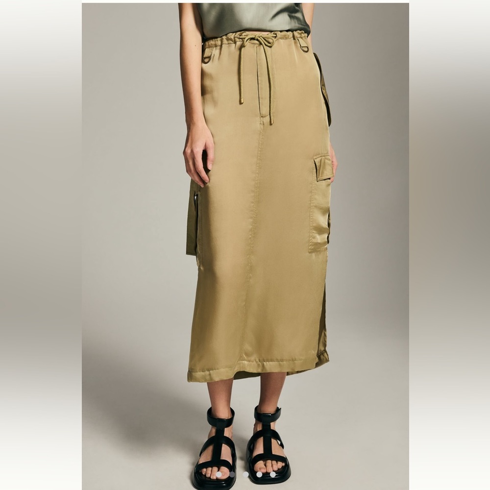 Anthropologie Love the Label Cargo MIDI Skirt